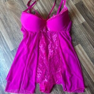 Women’s lace slip lingerie dress